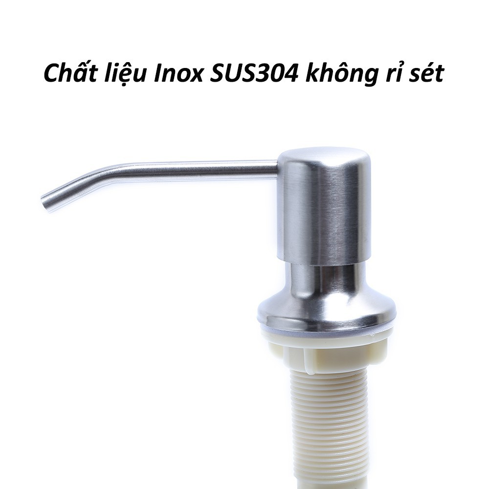 Bình đựng nước rửa chén nút nhấn INOX 201 (ruột nhựa)