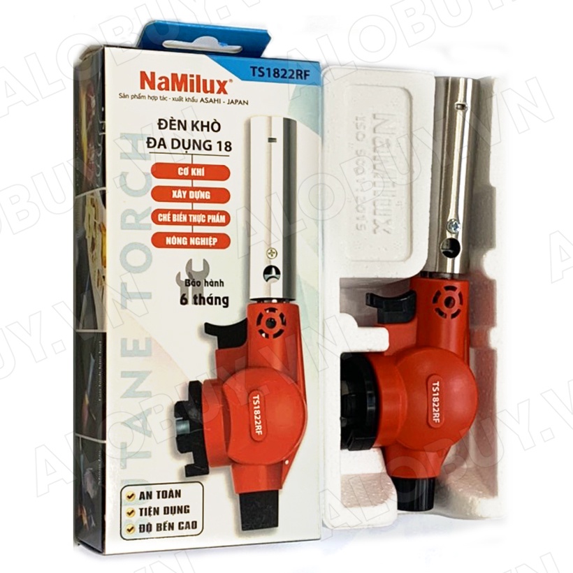 Đèn khò gas NAMILUX TS1822RF - [ HỎA TỐC ] - Đèn khè ga ECO 18 Công suất cao 1.8 kW - Hàng Chính Hãng