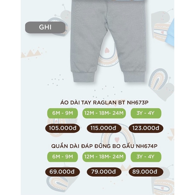 {Nhùn nhùn}Quần rời Lullaby cotton đủ size(màu như ảnh)