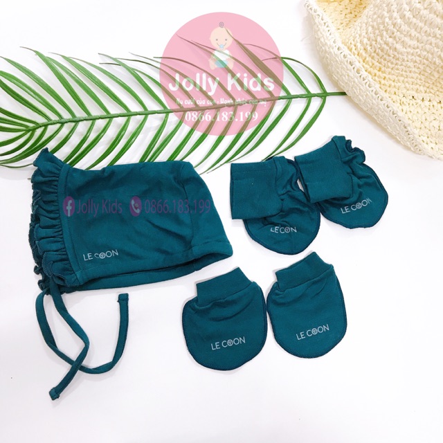 Set 3in1 mũ/ bao tay/ bao chân Lecoon