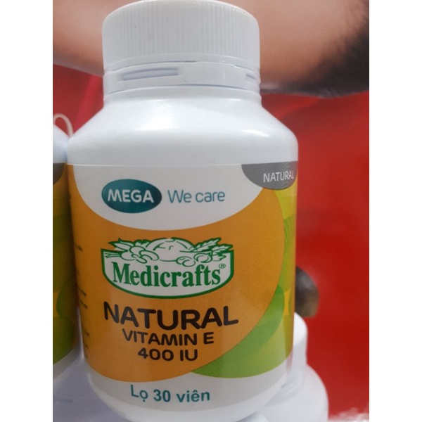 Vitamin E Natural 4000 IU: Hộp 30 viên