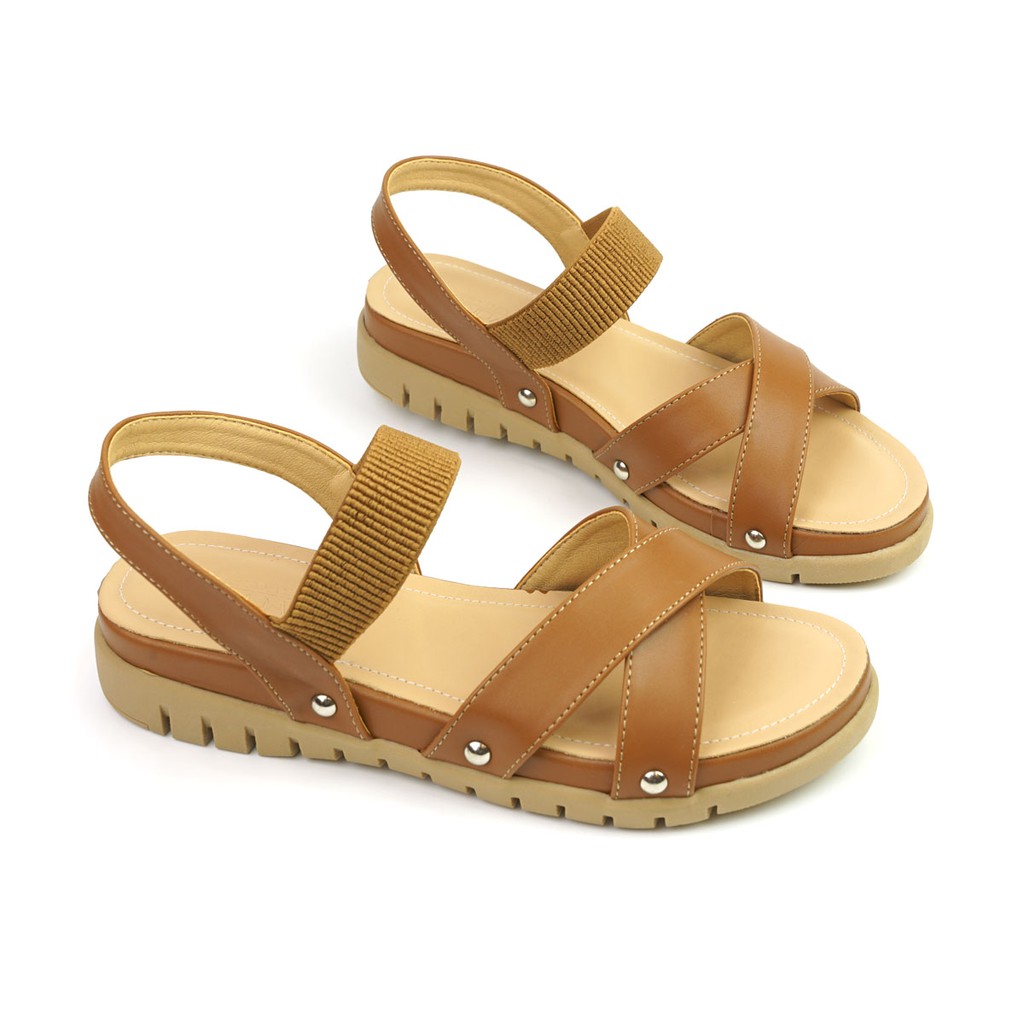 [Mã FASHIONMALLT4 giảm 15% đơn 150k] Giày sandal đế bệt quai chéo SUNDAY SD23