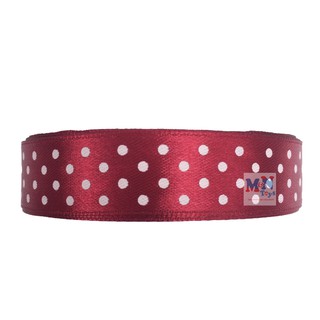 ruy băng lụa 2 cm dài 22m màu đỏ