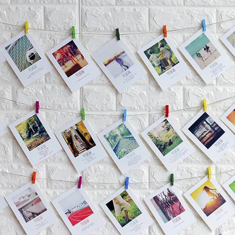 In Ảnh Theo Yêu Cầu 🎁 Combo Siêu Rẻ 27 ảnh 6x9 🎁 In Ảnh Có Ép Plastic + 27 Kẹp Gỗ + 5M Dây