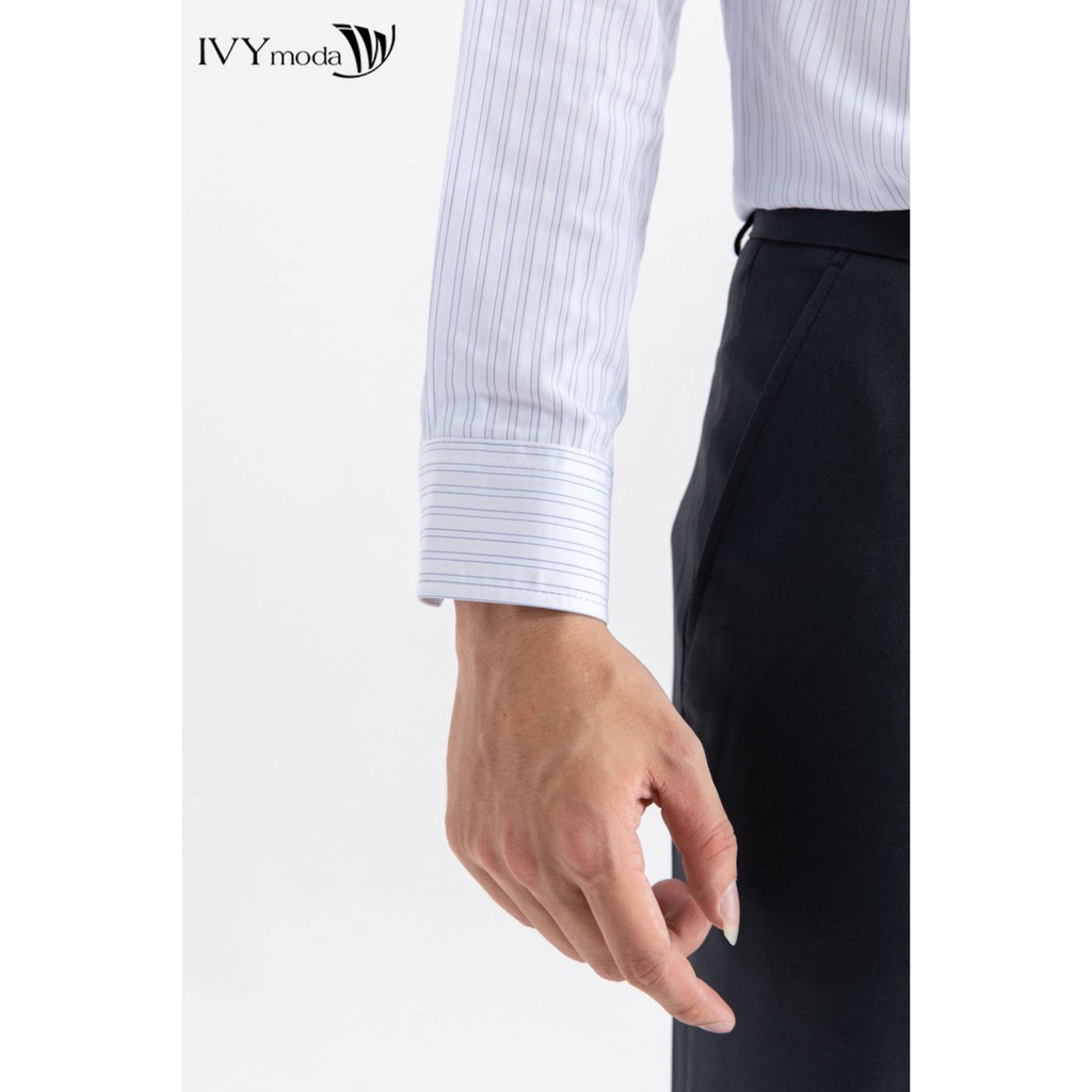  Áo sơ ni nam kẻ dáng Slim Fit thiết kế IVY moda MS 17E2977 | BigBuy360 - bigbuy360.vn