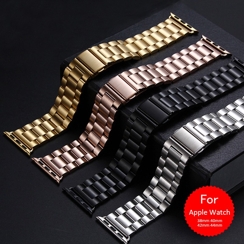 Dây Đeo Bằng Thép Không Gỉ 45mm 41mm Cho iWatch 6 5 4 3 2 SE 44mm 40mm 42mm 38mm