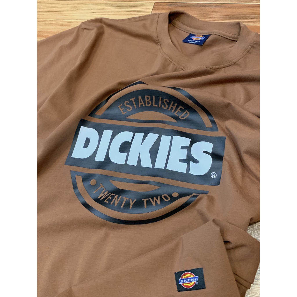Áo thun Dickies chinh hãng - Nâu cam Vintage, cotton100% - Form unisex.