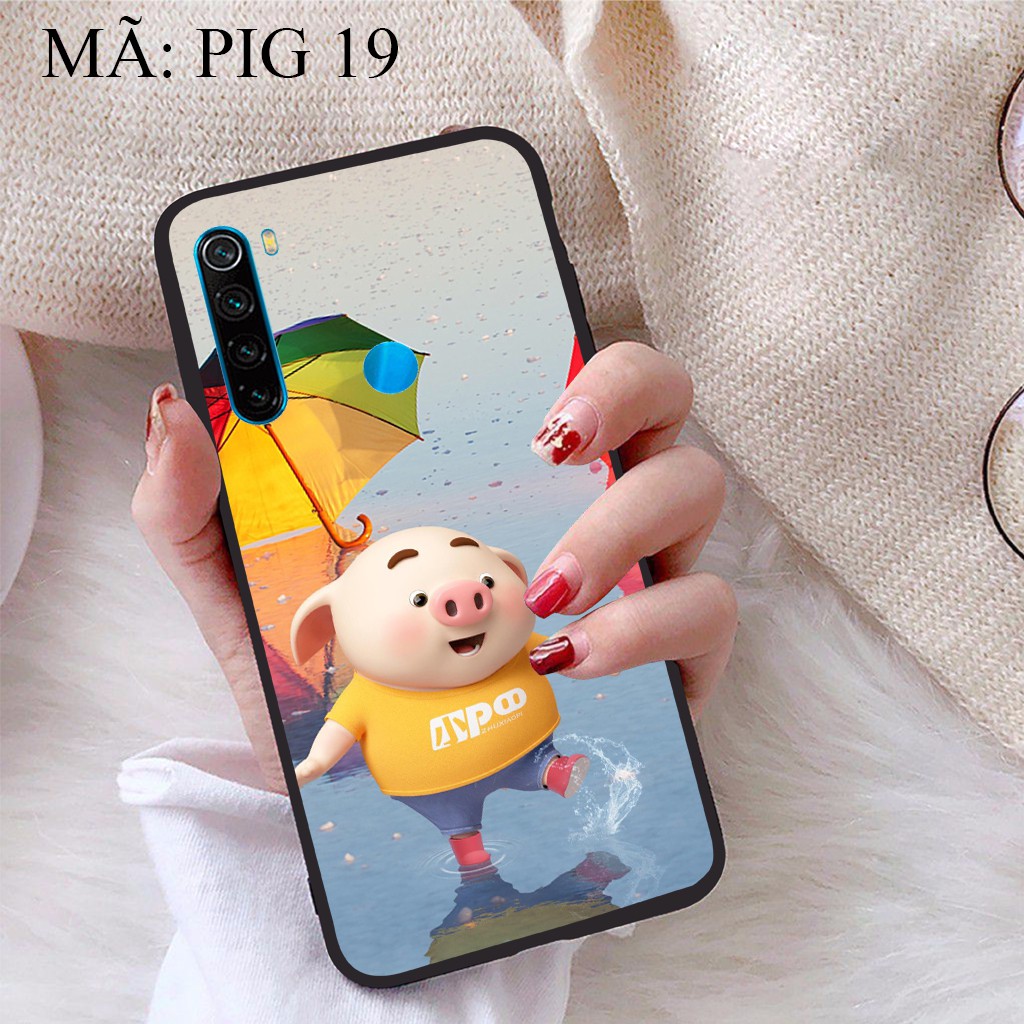 Ốp lưng Xiaomi Redmi Note 8 viền dẻo TPU BST Pig Cute