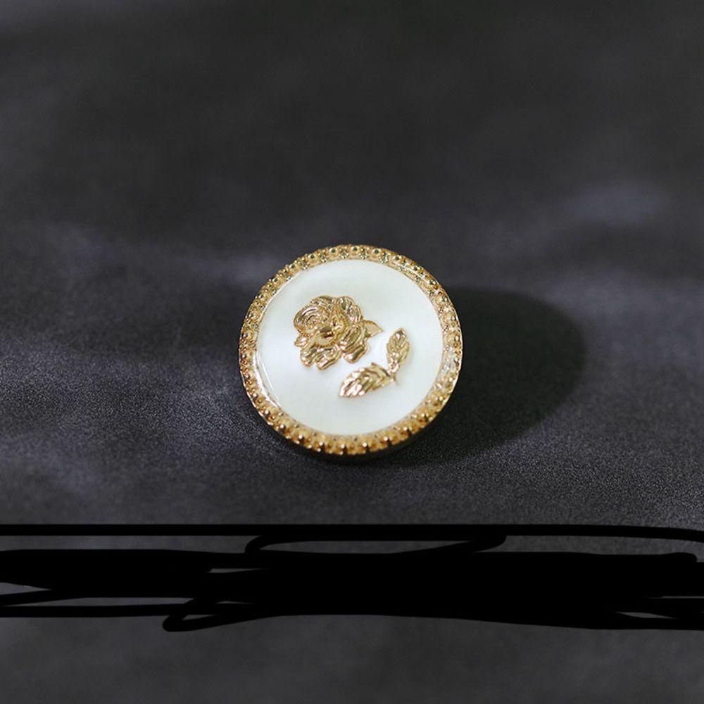 LILYES Bộ 6 Nút Áo Màu Đen Phong Cách Vintage