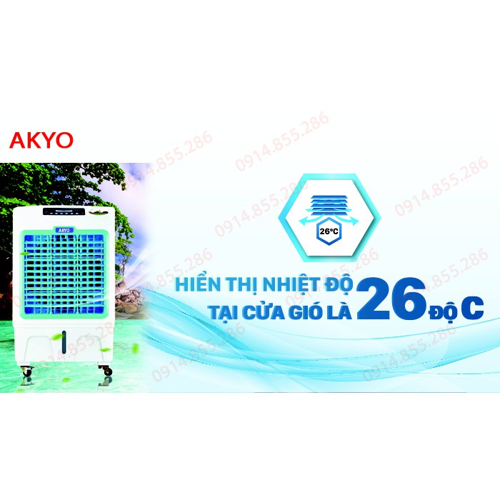 Quạt điều hòa Akyo E4000 tiết kiệm 60% – 80% điện năng so với máy lạnh