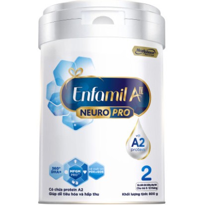 [Chính hãng 100%] Sữa Bột Enfamil A2 Neuropro 2 – 800g Màu Trắng