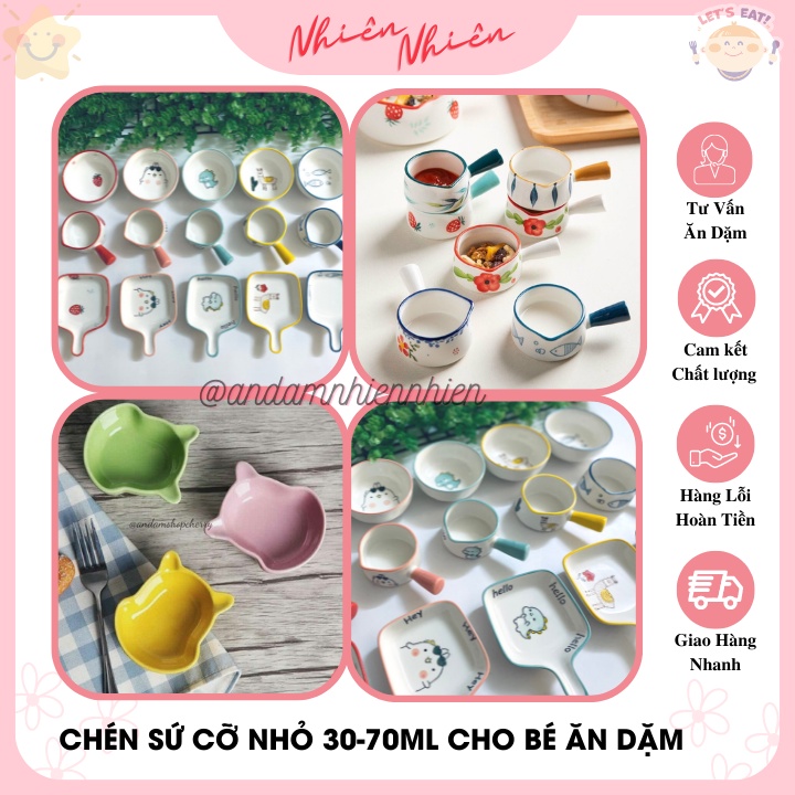 Chén sứ ăn dặm mẫu nhỏ cho bé nhiều hình ngộ nghĩnh dễ thương