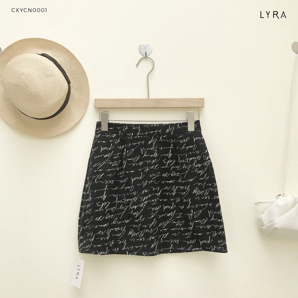 Chân váy chữ A lưng cao in chữ LYRA, họa tiết cá tính thời trang phong cách Hàn Quốc-CXYCN0001 | BigBuy360 - bigbuy360.vn