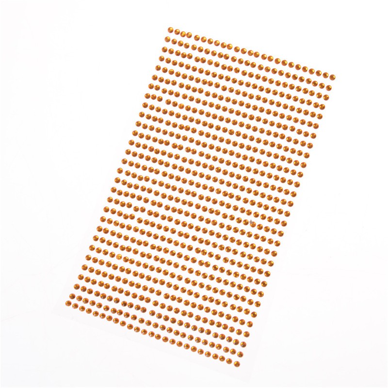 Set 750 Hạt Đá Pha Lê Tự Dính 3mm Trang Trí Điện Thoại / Xe Hơi