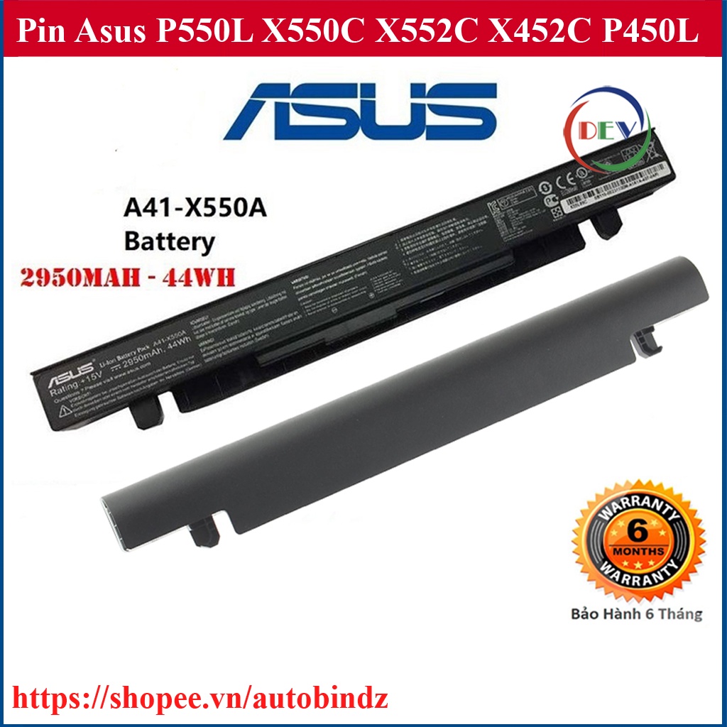 Pin Laptop Asus P550L X550C X552C X452C P450L K450 X450CA (4 cell) Nhập Khẩu