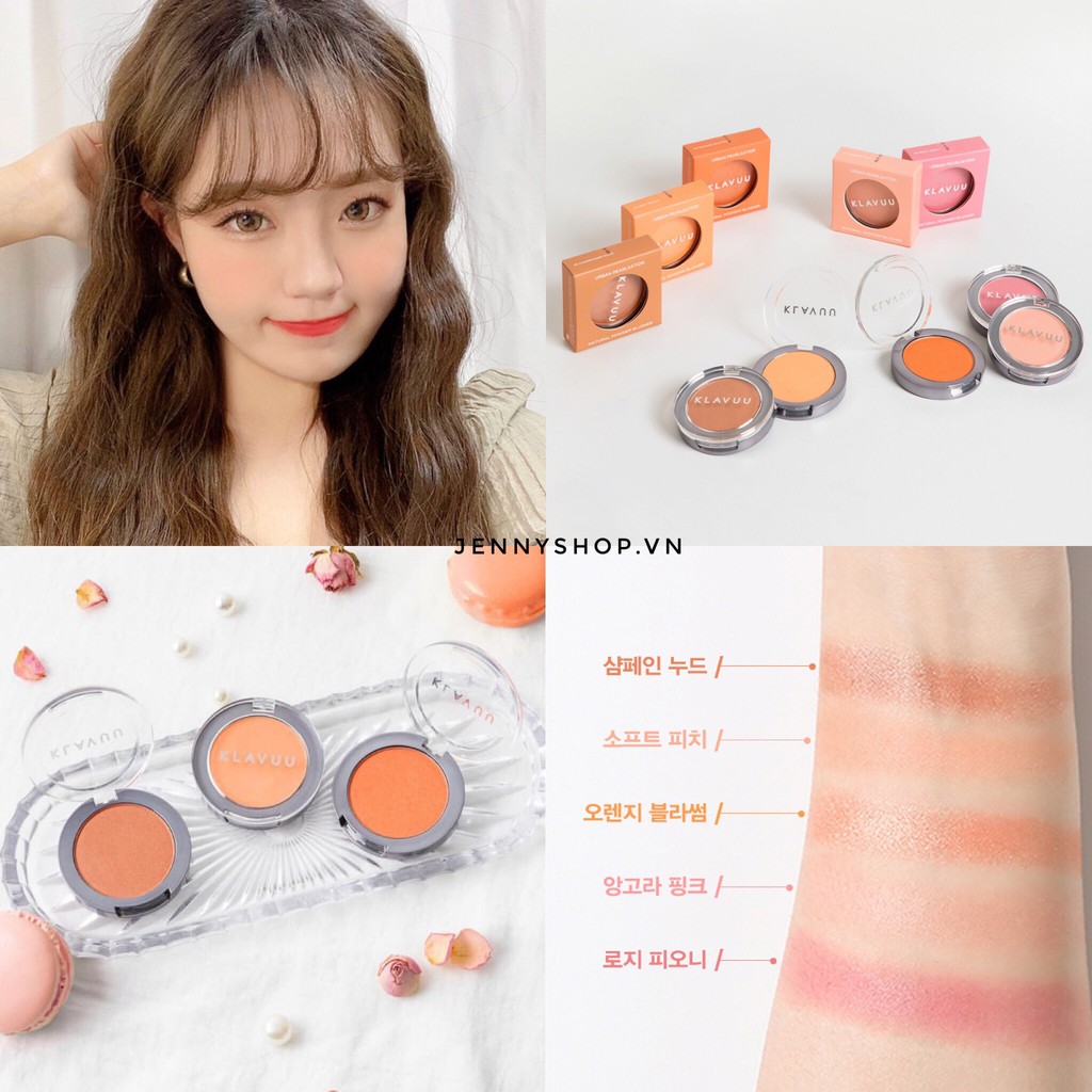 Phấn Má Hồng Klavuu Natural Powder Blusher