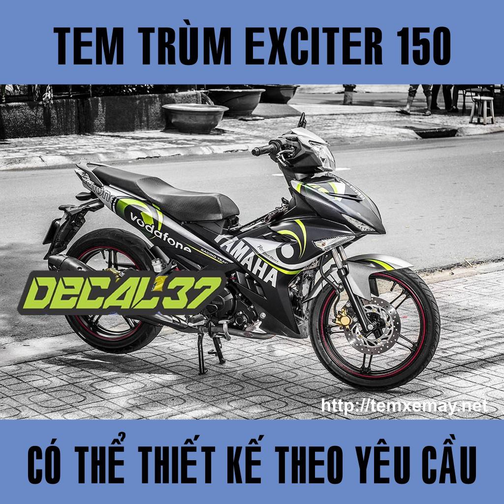  Tem Trùm Exciter 150 Vodafone xanh Đẹp 