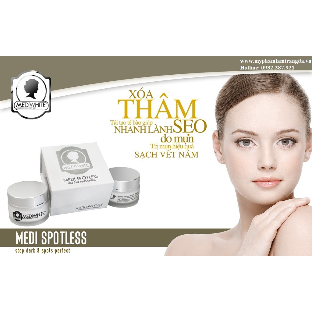 Kem giảm thâm mụn Medi White Medi Spotless