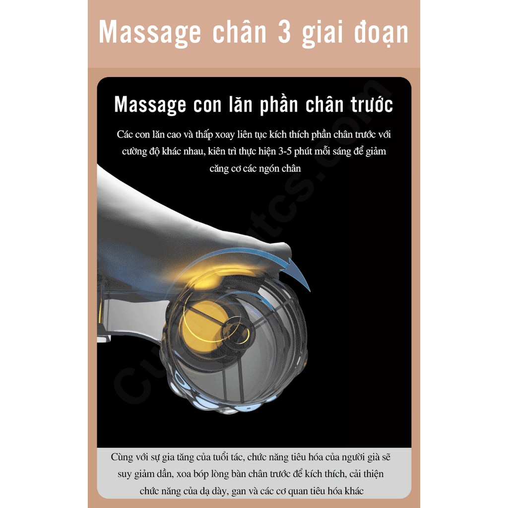 Máy massage bấm huyệt Xiaomi Leravan LJ-ZJ008 - mát xa chân 360 độ