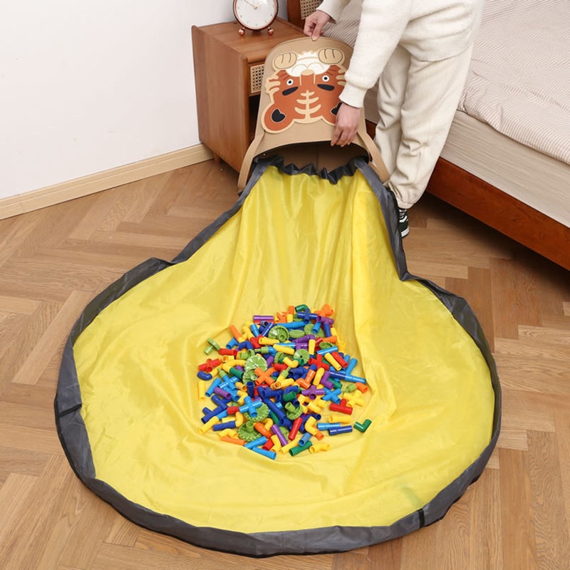 Hộp Đựng Đồ Chơi Gọn Gàng Họa Tiết Hoạt Hình Có Nắp Đậy Tiện Lợi