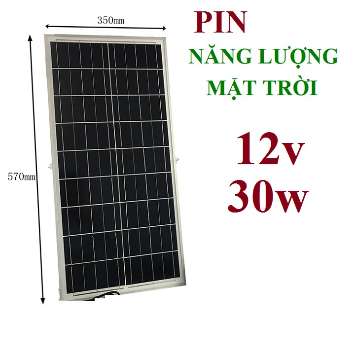 Tấm pin 35 x 67cm năng lượng mặt trời 30w, 35w - 12v sạc bình hoặc 18v