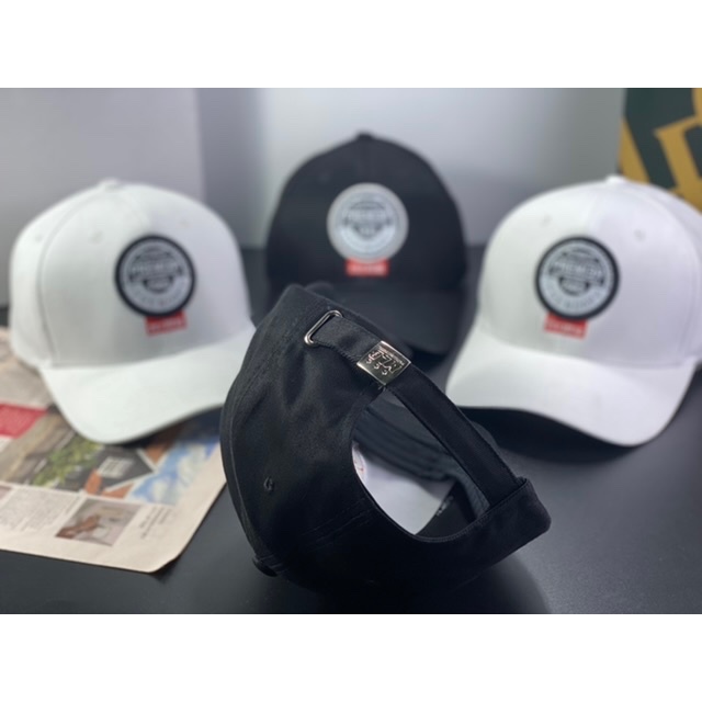 nón kết lưỡi trai kaki cty - mũ kết da thêu logo tròn đậm chất thể thao thời trang