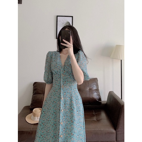 Váy xanh tay lửng_D064S1_LYNNA | BigBuy360 - bigbuy360.vn
