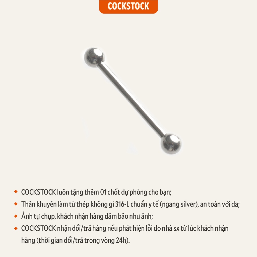 Khuyên đeo lưỡi Cockstock