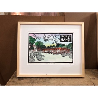 Khung hình gỗ thông 30x40