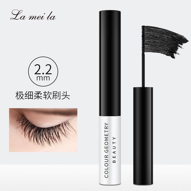 Chuốt Mi Mascara Đầu Mảnh Lameila Long Curly Colour Geometry - MCR3 (màu đen) | BigBuy360 - bigbuy360.vn