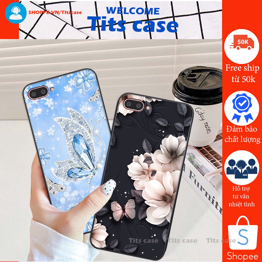 Ốp lưng  Oppo A3S / A1K /A5 2018/ REALME C2/C1 in hình thiên nga,hoa may mắn, đặc sắc ĐỘC - LẠ - BỀN