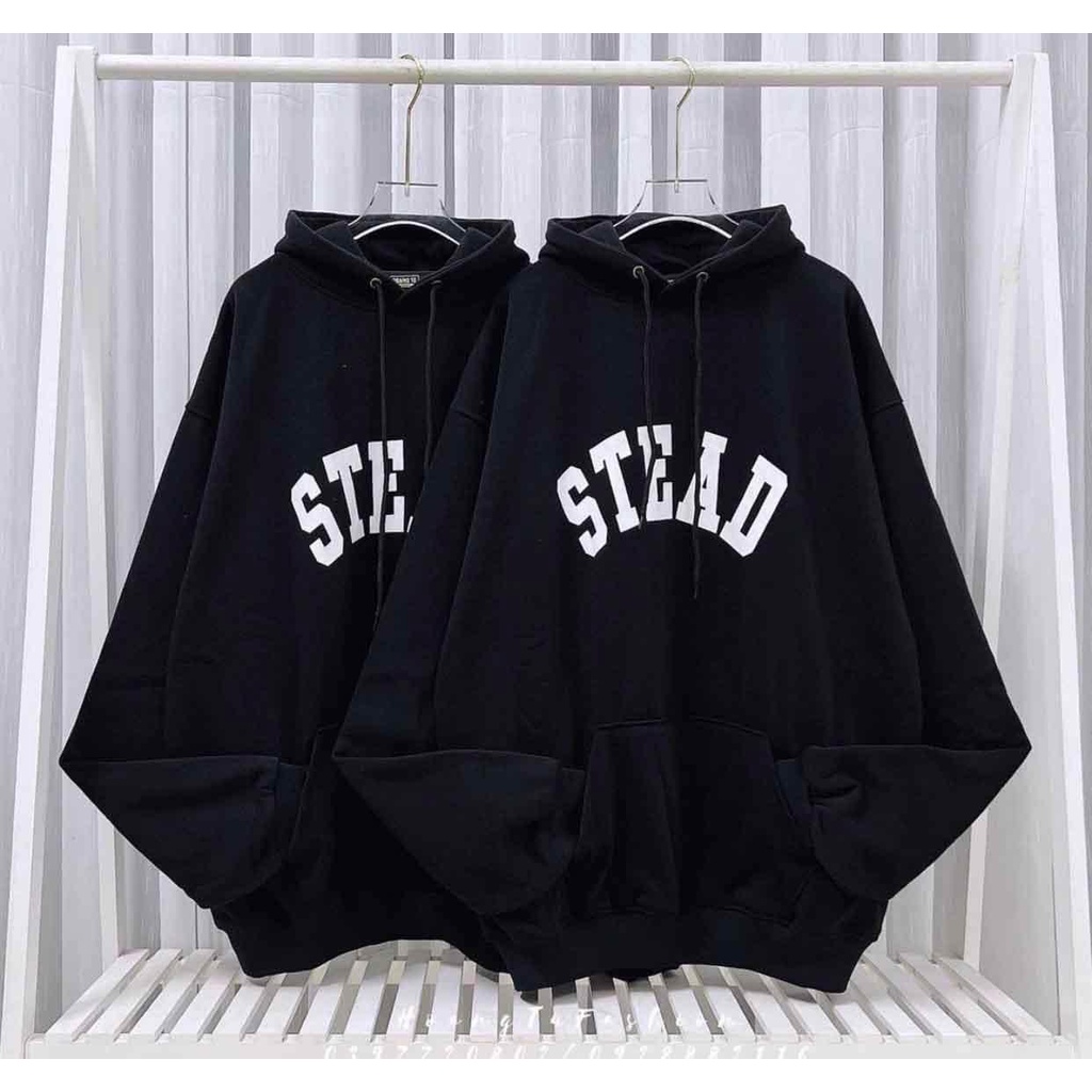 Áo hoodie nam nữ UNISEX In chữ STEAD chất nỉ bông dày dặn fom rộng- Áo nỉ mũ hoodie thu đông phong cách hàn quốc ulzzang