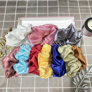 Scrunchies trơn, phụ kiện cho nữ, buộc tóc, phụ kiện thời trang cute