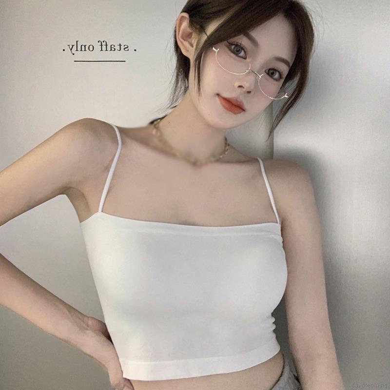 Áo tank top hai dây có mút độn 5 màu sắc