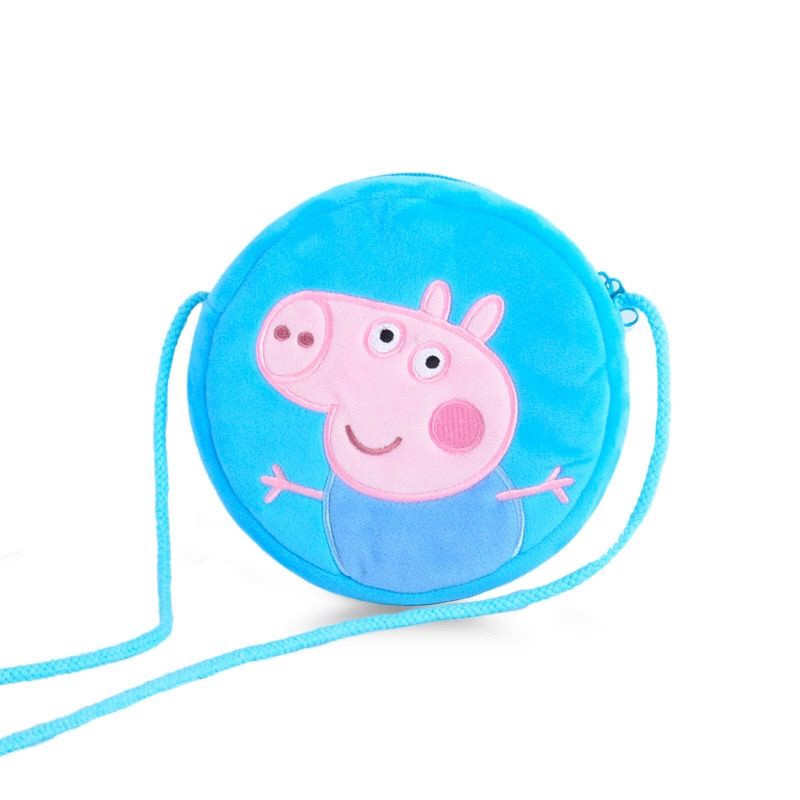 Kids Plush Pig Bag Pink Peppa Pig George Backpack  Haversack For Boys And Girls Birthdays Gifts