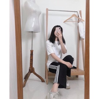 quần 3 sọc ống suông