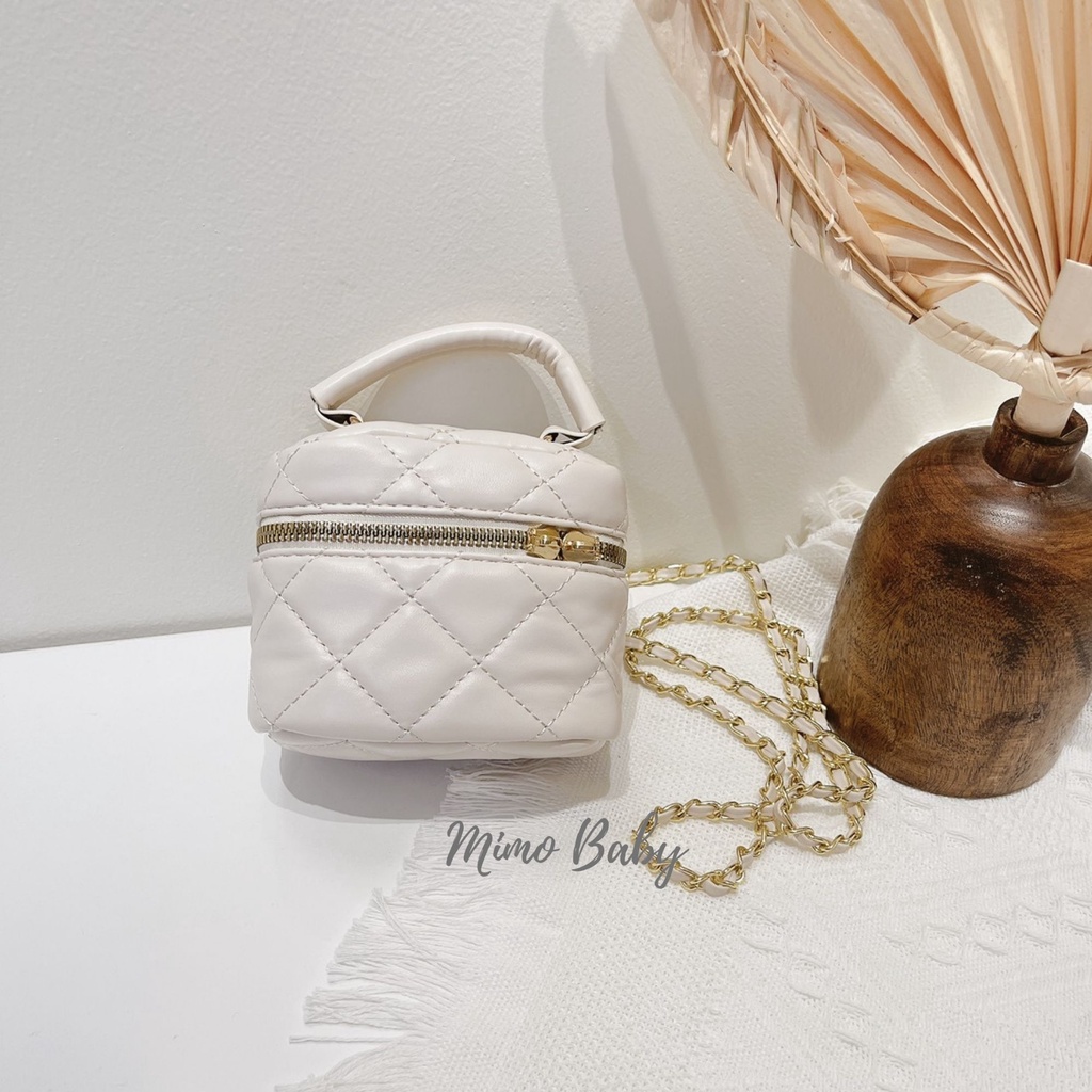 Túi hộp cặp lồng mini trần trám da mềm cao cấp Mimo baby TC04