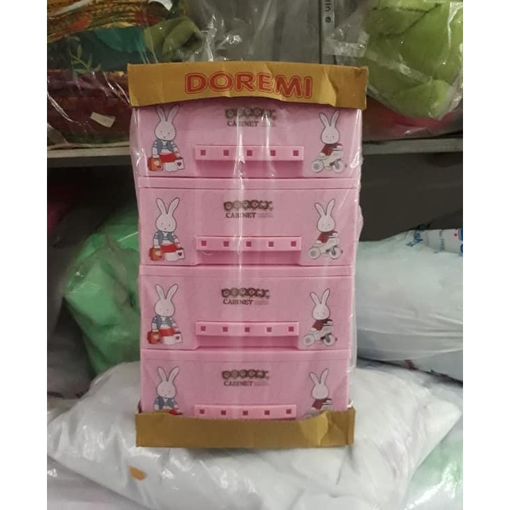Tủ nhựa mini 4 tầng Doremi Song Long - được chọn màu