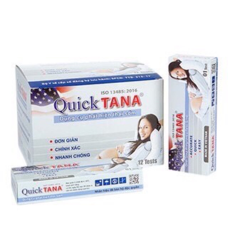 DỤNG CỤ PHÁT HIỆN THAI SỚM QUICKTANA (HỘP  12 CHIẾC)