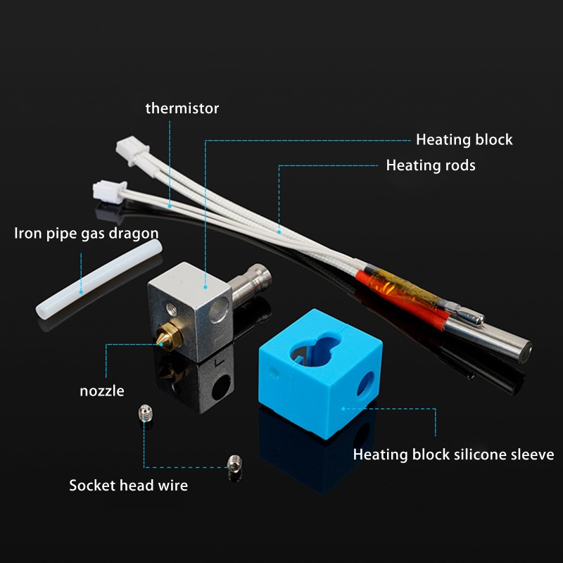 Bộ Phụ Kiện Đầu Phun Tản Nhiệt Cho Máy In 3D
