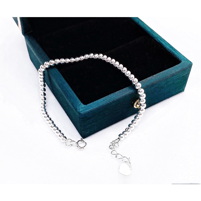 Lắc tay bi bạc thật DaLiA Jewelry vòng tay bi bạc phối charm đẹp