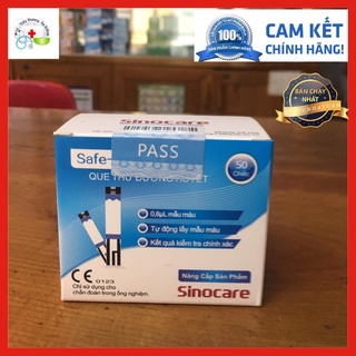 Sinocare - Que thử đường huyết Safe accu hộp 50 que
