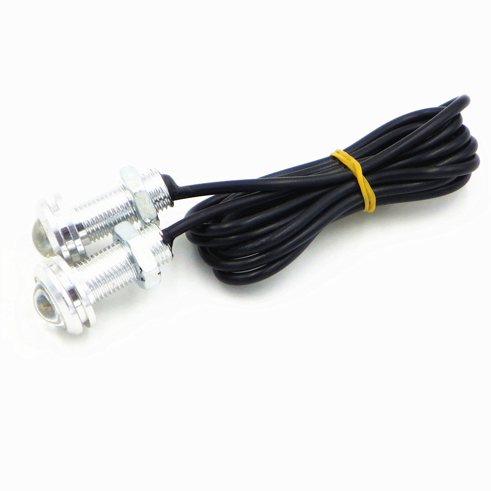 Đèn LED Mắt Đại Bàng 18mm DC 12V 24V 9W Ánh Sáng Trắng / Xanh Dương / Vàng / Hồng Đa Ứng Dụng Cho Xe Hơi