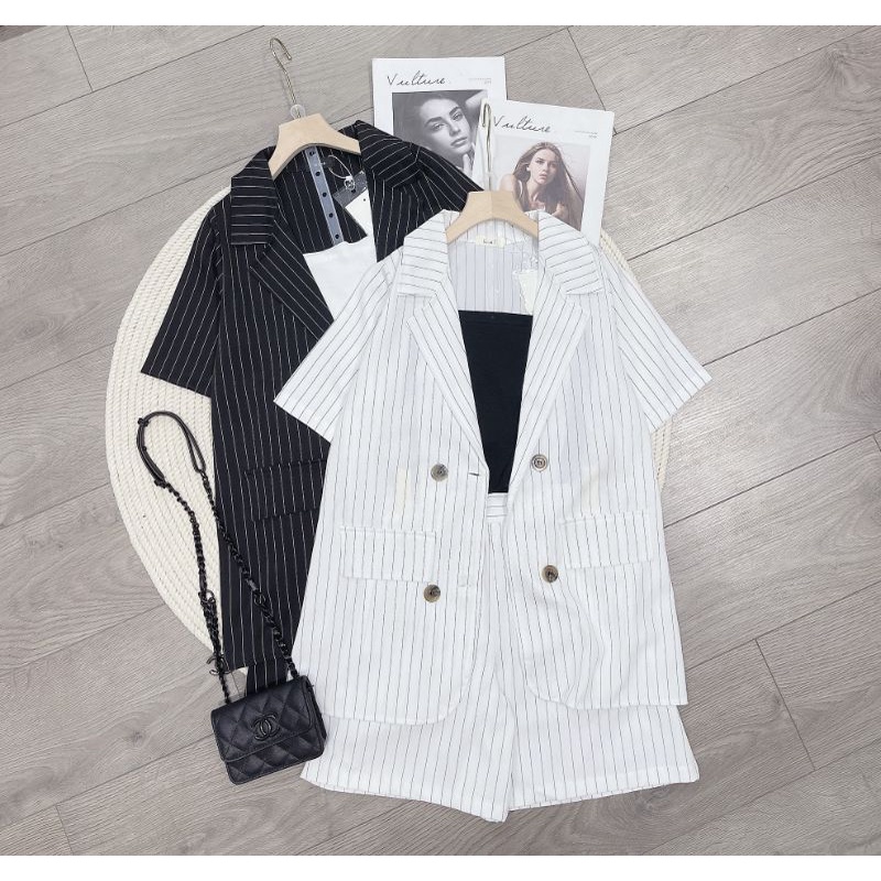 SET 3 VEST KẺ SIÊU HOT