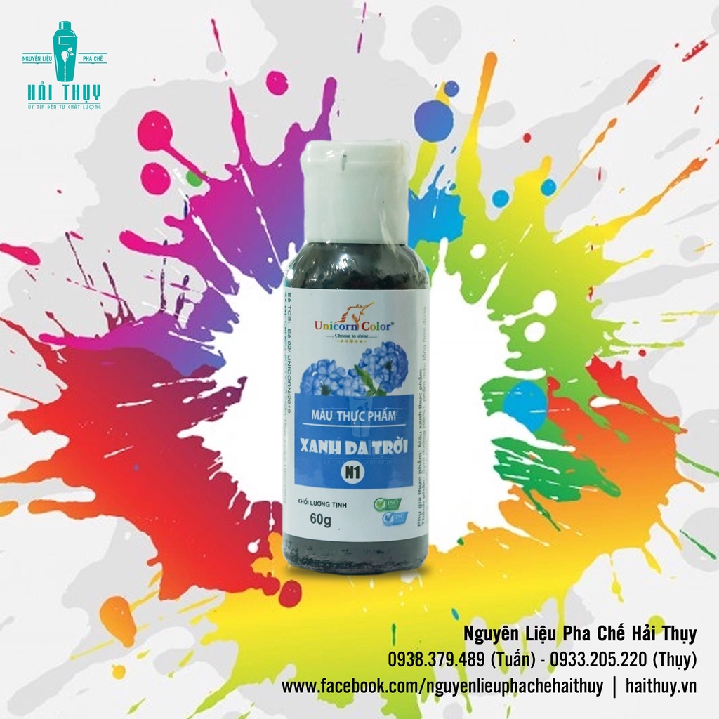 Màu siro Unicorn 60Gr - màu thực phẩm làm bánh