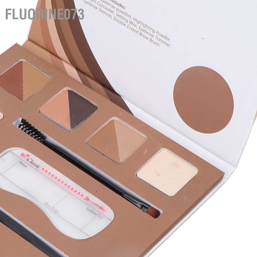 [Hàng mới về] Bộ bảng phấn mắt Fluorine073 6 màu kèm phụ kiện 105g