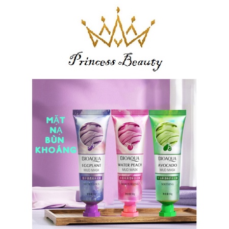 Mặt Nạ Bùn Đất Sét bùn khoáng Làm Sạch Sâu Thông Thoáng Lỗ Chân Lông Nội Địa Trung Princess Beauty