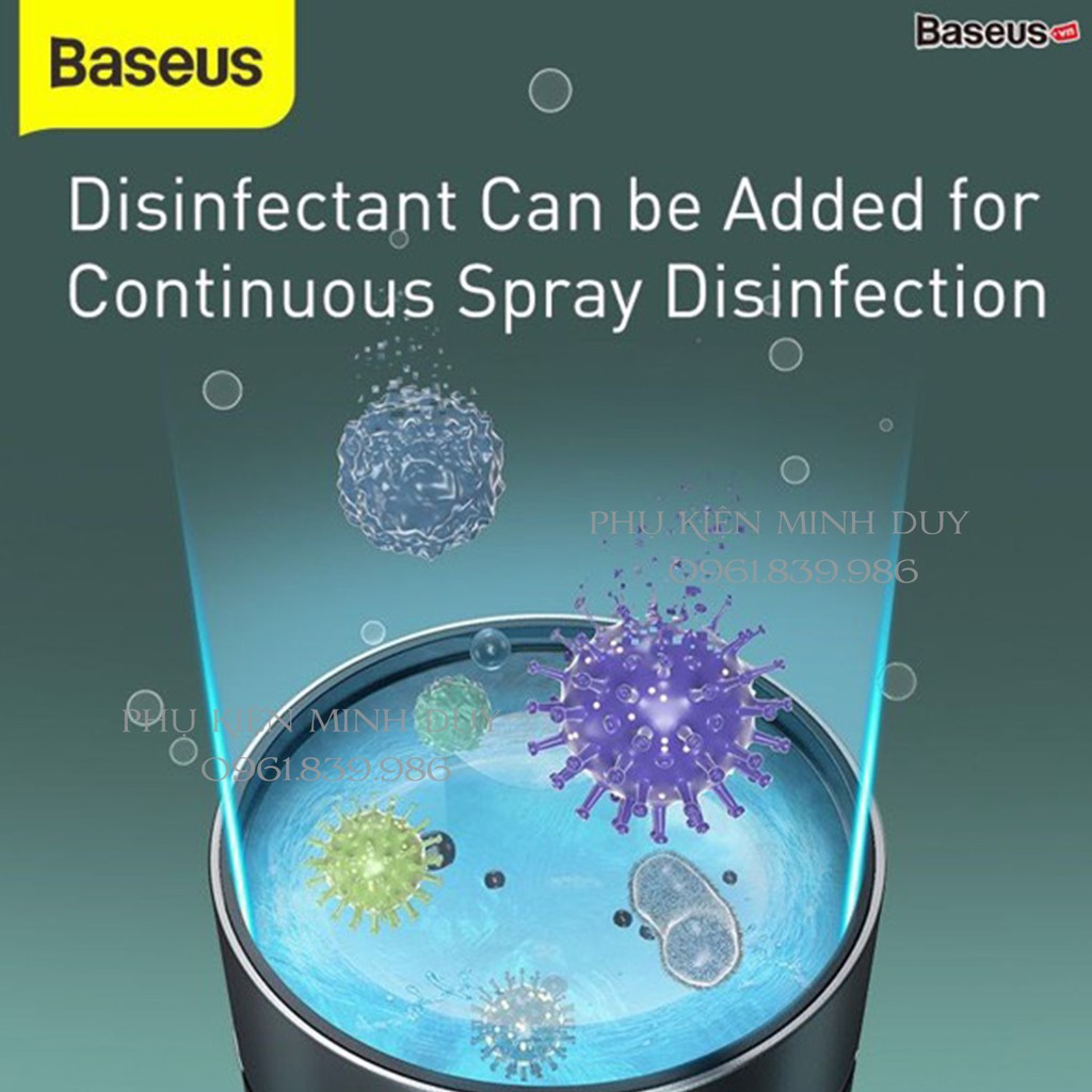 Máy phun sương tạo ẩm, xông tinh dầu mini dùng cho xe hơi Baseus Time Aromatherapy Humidifier - 75ml