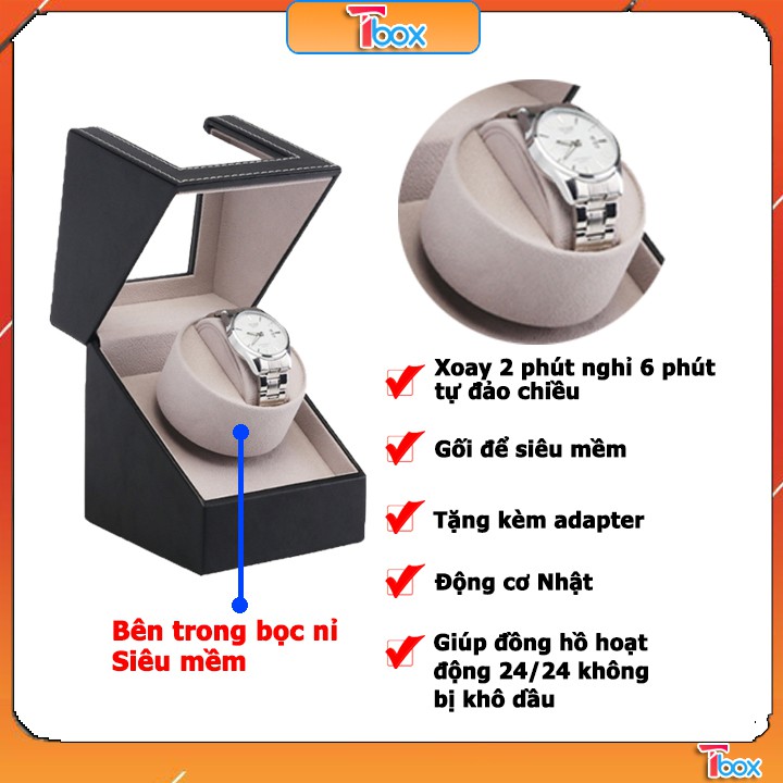 Hộp xoay đồng hồ cơ - Hộp đựng đồng hồ cơ giá rẻ