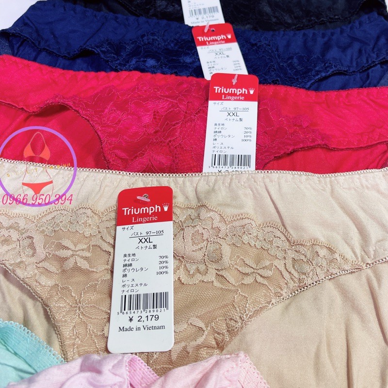 Quần lót nữ cotton dày dặn phối ren dày xịn hàng VIệt Nam chất lượng cao Set 10 cái